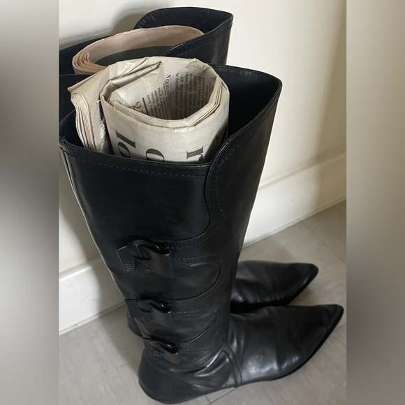 Leather Keneth Cole New York Buckle Boots - Picture 2 of 7